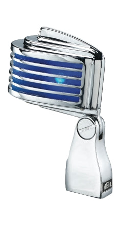 The Fin – Chrome Body/Blue LED - Retro-Styled Dynamic Cardioid Microphone