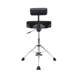 Gibraltar 9808HMTB Tall Hydraulic 16-inch Cordura Saddle Stool with Backrest and Footrest