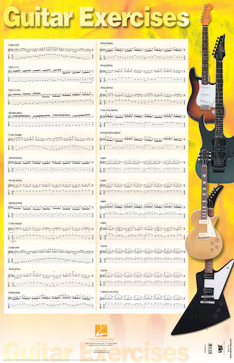 Guitar Exercises Poster - 22″ x 34″ Poster