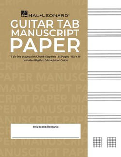 Guitar Tablature Manuscript Paper – Standard