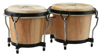Ritmo Series Natural Finish Bongos - 6″ & 7″