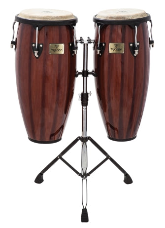 Artist Hand-Painted Series Brown Congas - 10″ & 11″