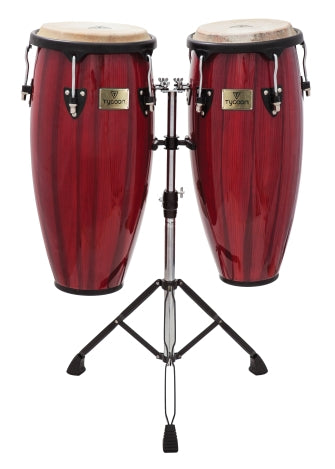Artist Hand-Painted Series Red Congas - 10″ & 11″
