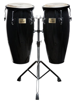 Supremo Series Black Congas - 10″ & 11″