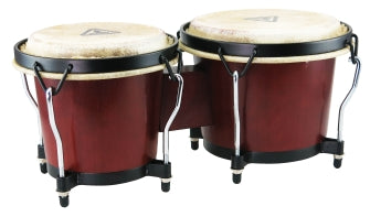 Ritmo Series Mahogany Finish Bongos - 6″ & 7″