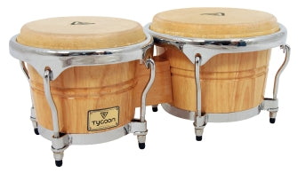 Concerto Series Natural Finish Bongos - 7″ & 8-1/2″