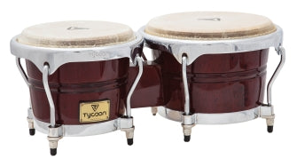 Concerto Series Mahogany Finish Bongos - 7″ & 8-1/2″
