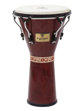 Supremo Series Mahogany Finish Djembe - 12″