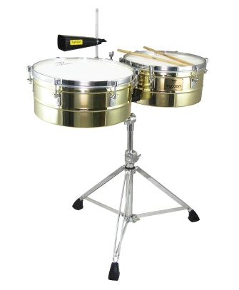 Brass Shell Timbales - 14″ & 15″