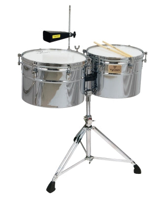 Extra-Deep Shell Chrome Timbales - 14″ & 15″