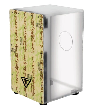 29 Series Clear Acrylic Cajon With Premium Fiberglass Front Plate - Symbol Design