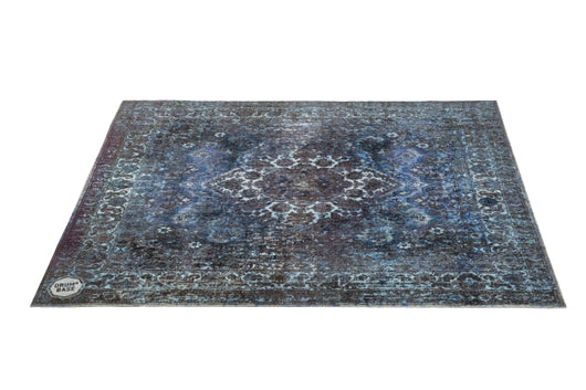 Vintage Persian Style Drum Mat 6' X 5.25' - Blue