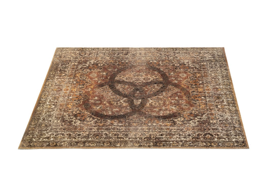 Vintage Persian Style Drum Mat 6' X 5.25' - Amber Bonzo