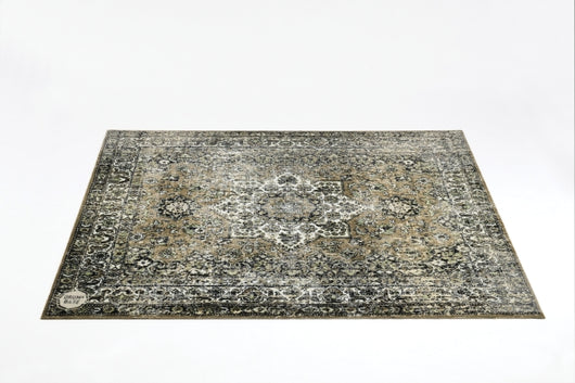 Vintage Persian Style Drum Rug 5.34' X 4.65' - Green