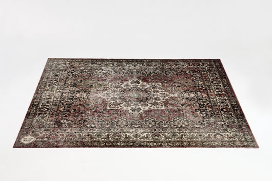 Vintage Persian Style Drum Rug 5.34' X 4.65' - Classic Worn