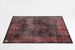 Vintage Persian Style Drum Rug 5.34' X 4.65' - Black Red