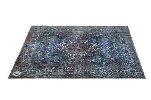Vintage Persian Style Drum Rug 5.34' X 4.65' - Blue