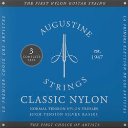 Classic Blue 3-Pack High Tension Nylon Guitar Strings