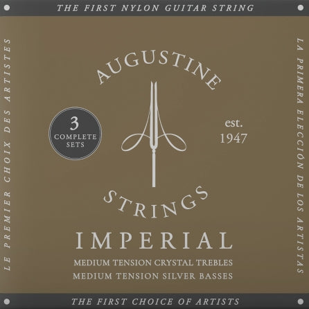 Imperial Red 3-Pack Medium Tension Nylon Guitar Strings