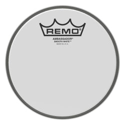 Ambassador Smooth White Series Drumhead - Snare/Tom 6″ Diameter Model
