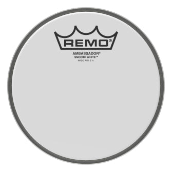 Ambassador Smooth White Series Drumhead - Snare/Tom 6″ Diameter Model