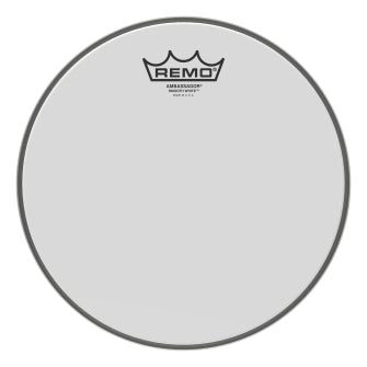 Ambassador Smooth White Series Drumhead - Snare/Tom 10″ Diameter Model