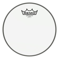 Ambassador Series Clear Drumhead - Snare/Tom 8″ Diameter Model