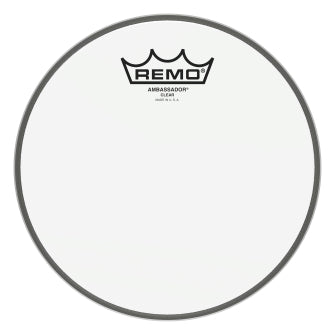 Ambassador Series Clear Drumhead - Snare/Tom 8″ Diameter Model