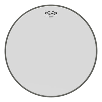 Ambassador Smooth White Series Drumhead - Bass 18″ Diameter Model