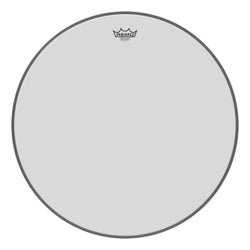 Ambassador Smooth White Series Drumhead - Bass 24″ Diameter Model