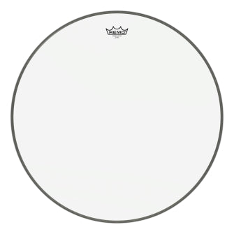 Ambassador Series Clear Drumhead - Bass 24″ Diameter Model