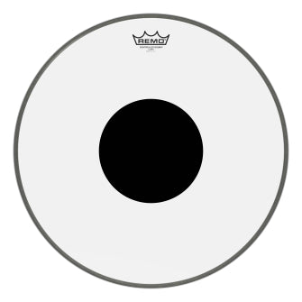 Controlled Sound Series Clear Black Dot Drumhead - Bass 18″ Diameter Model