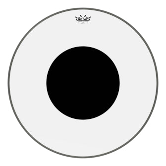 Controlled Sound Series Clear Black Dot Drumhead - Bass 26″ Diameter Model
