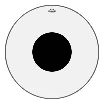 Controlled Sound Series Clear Black Dot Drumhead - Bass 28″ Diameter Model
