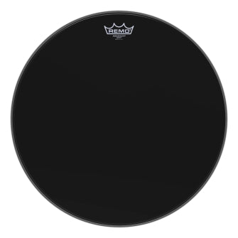 Ambassador Ebony Series Drumhead - Snare/Tom 18″ Diameter Model