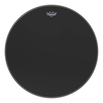 Ambassador Ebony Series Drumhead - Bass 24″ Diameter Model