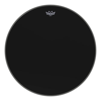 Ambassador Ebony Series Drumhead - Bass 26″ Diameter Model