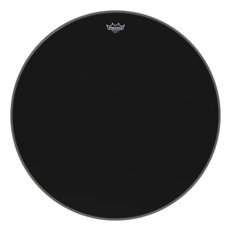 Ambassador Ebony Series Drumhead - Bass 28″ Diameter Model