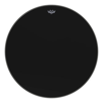 Ambassador Ebony Series Drumhead - Bass 30″ Diameter Model