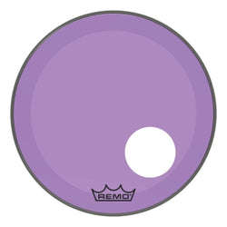 Powerstroke® P3 Colortone™ Purple Skyndeep® Drumhead with 5″ Offset Hole - Bass Resonant 20″ Model