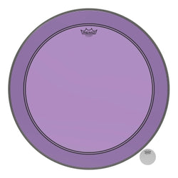 Powerstroke® P3 Colortone™ Purple Skyndeep® Drumhead with 5″ Offset Hole - Bass Resonant 24″ Model