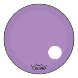 Powerstroke® P3 Colortone™ Purple Skyndeep® Drumhead with 5″ Offset Hole - Bass Resonant 26″ Model