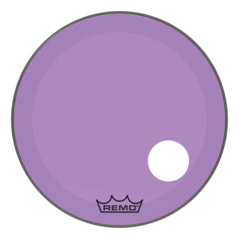 Powerstroke® P3 Colortone™ Purple Skyndeep® Drumhead with 5″ Offset Hole - Bass Resonant 26″ Model