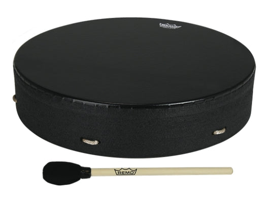 Bahia Buffalo Drum - 16″ x 3.5″ Pre-Tuned Bahia Bass Drumhead with Black Earth Shell