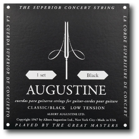 Classic/Black – Low Tension Nylon Guitar Strings - 12 Pack of G (3rd) Strings