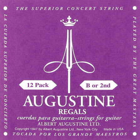 Regal – B or 2nd Nylon Guitar String - 12-Pack