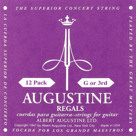 Regal – G or 3rd Nylon Guitar String - 12-Pack