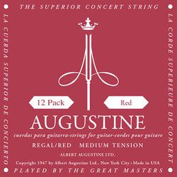 Regal/Red – Medium Tension Nylon Guitar Strings - 12 Packs of All 6 Strings