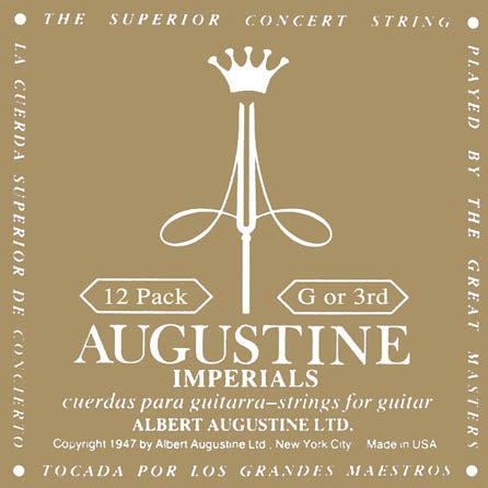 Imperial – G or 3rd Nylon Guitar String - 12-Pack