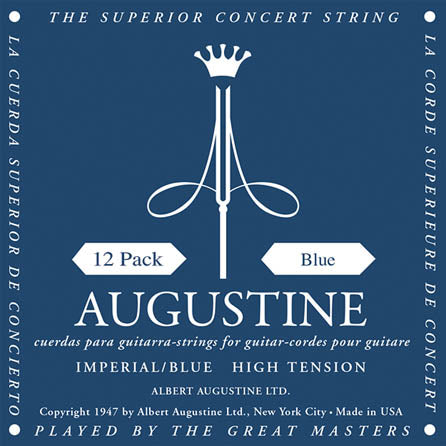 Imperial/Blue – High Tension Nylon Guitar Strings - 12 Packs of All 6 Strings
